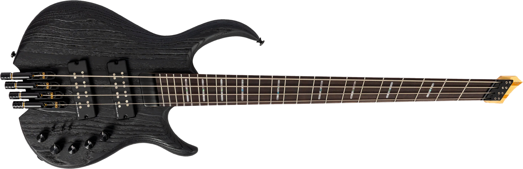 Sire Marcus Miller M6 Headless 4st Multiscale Active Rw - Black - Solid body elektrische bas - Main picture