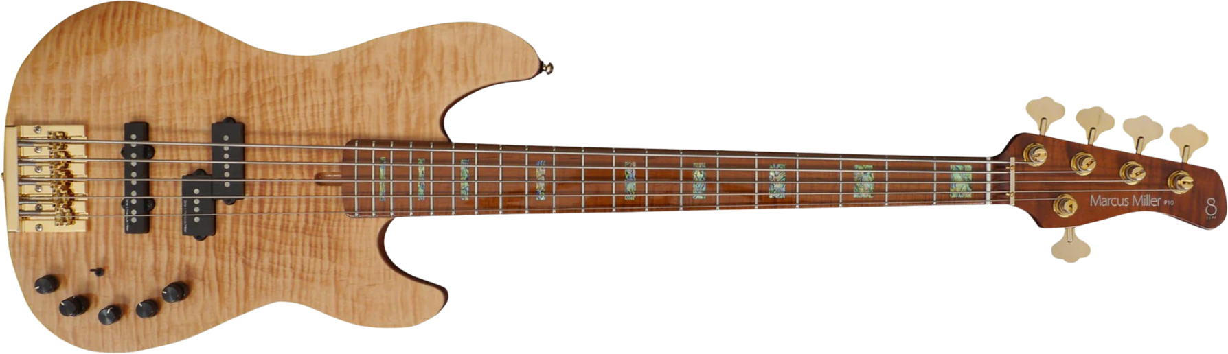 Sire Marcus Miller P10dx 5st 5c Active Mn - Natural - Solid body elektrische bas - Main picture