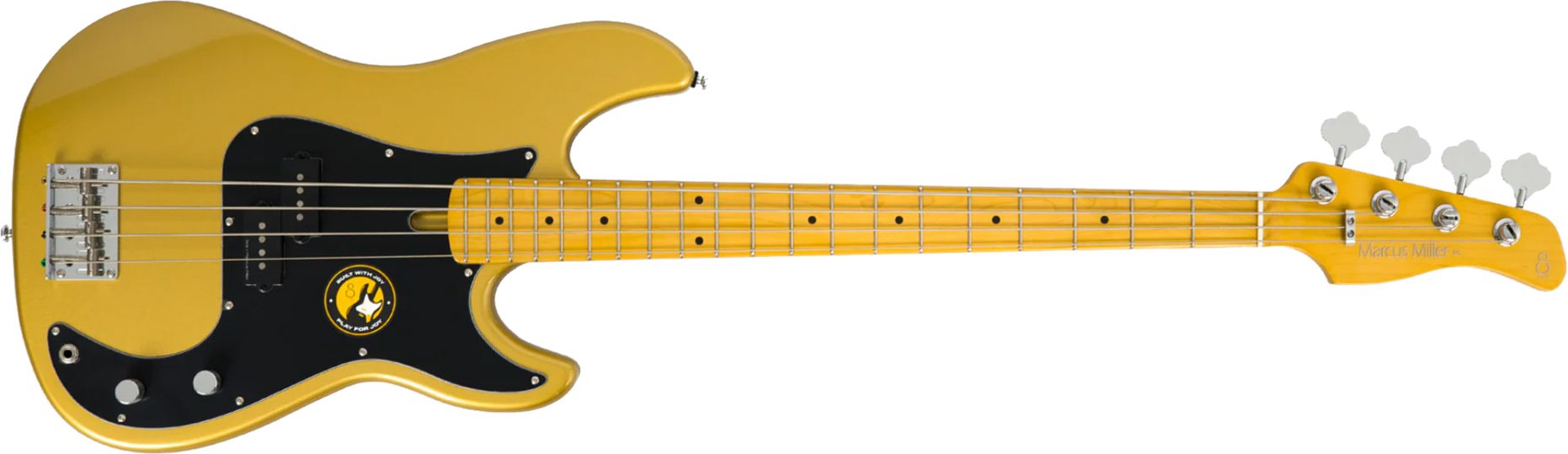 Sire Marcus Miller P5 Alder 4st Mn - Metallic Gold - Solid body elektrische bas - Main picture