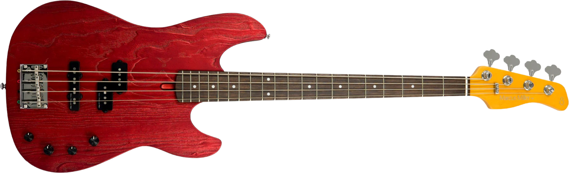 Sire Marcus Miller P6 4st Active Rw - Candy Apple Red - Solid body elektrische bas - Main picture