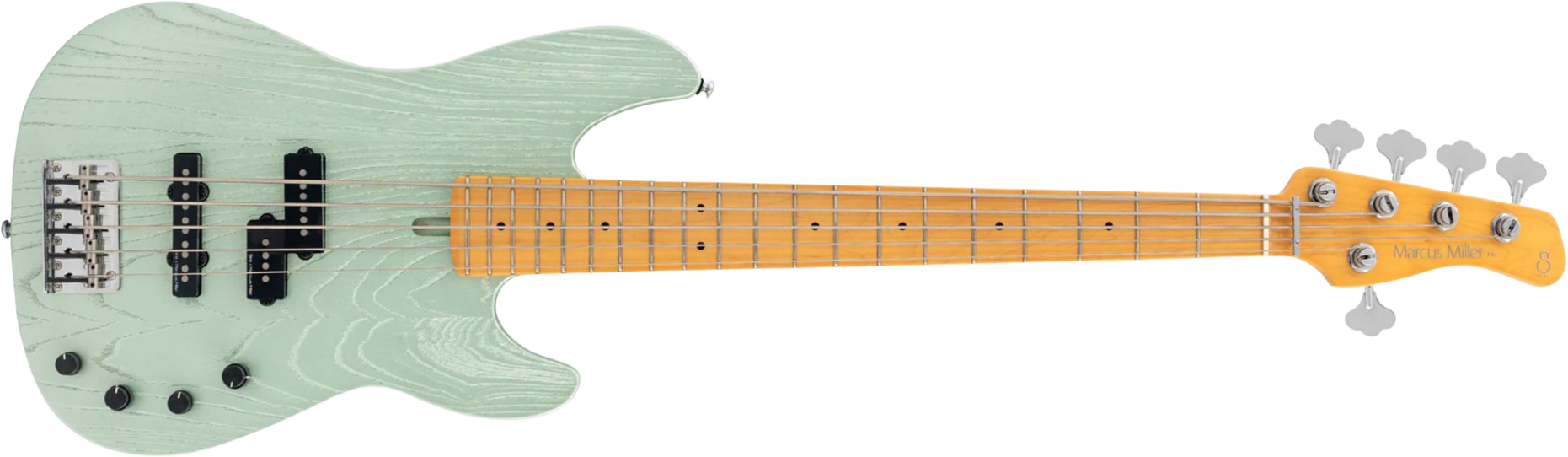 Sire Marcus Miller P6 5st 5c Active Mn - Surf Green Metallic - Solid body elektrische bas - Main picture