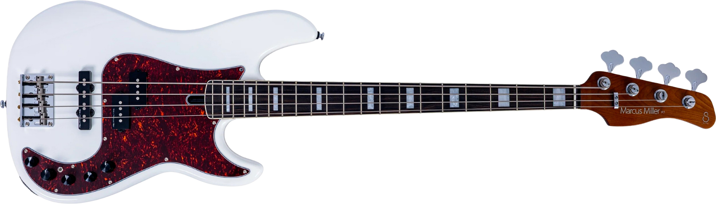 Sire Marcus Miller P7 New Gen 4st Active Eb - Antique White - Solid body elektrische bas - Main picture