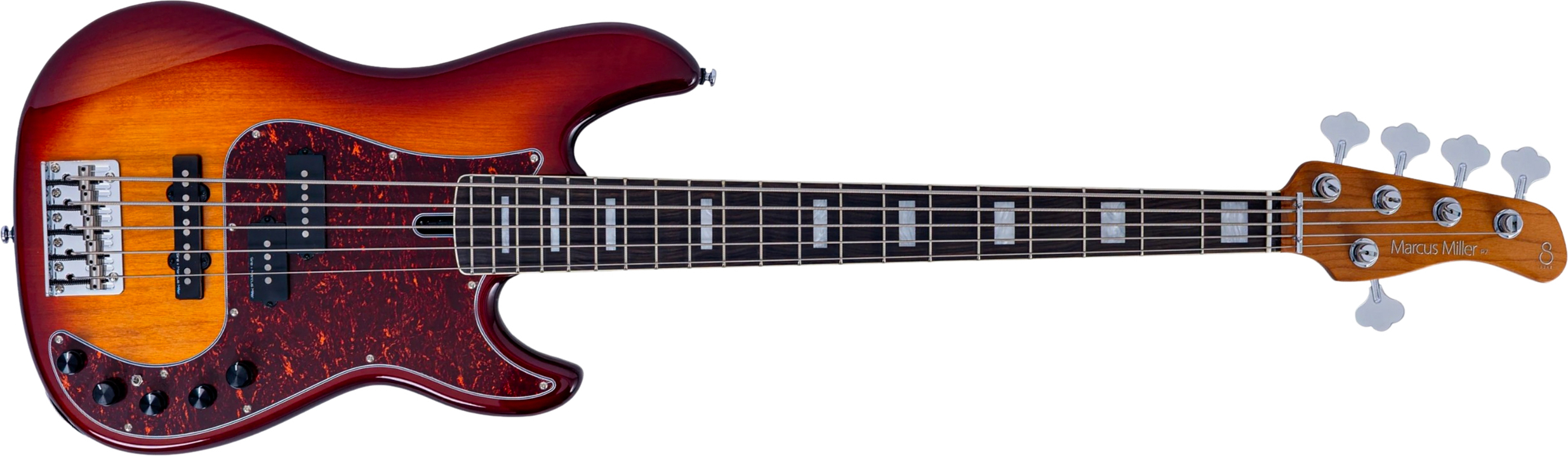 Sire Marcus Miller P7 New Gen 5st 5c Active Eb - Tobacco Sunburst - Solid body elektrische bas - Main picture