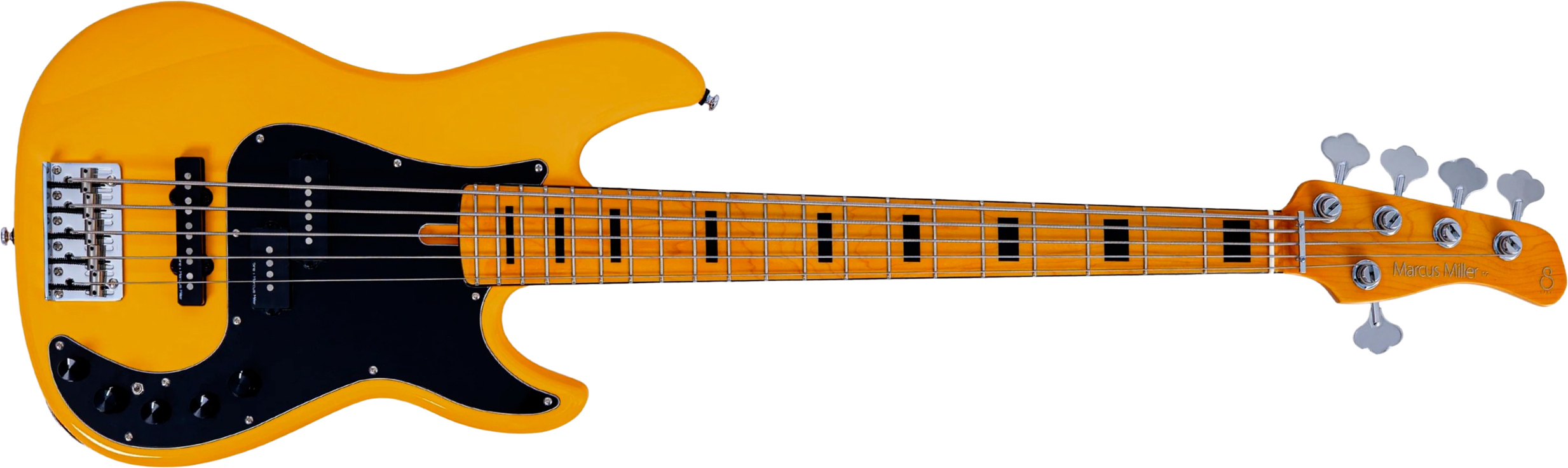 Sire Marcus Miller P7 New Gen 5st 5c Active Mn - Sunshine Yellow - Solid body elektrische bas - Main picture