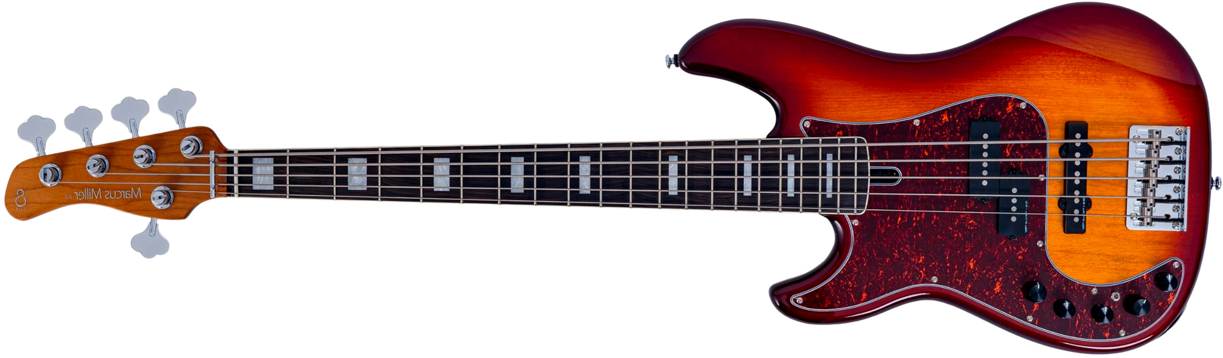 Sire Marcus Miller P7 New Gen 5st Lh 5c Gaucher Active Eb - Tobacco Sunburst - Solid body elektrische bas - Main picture