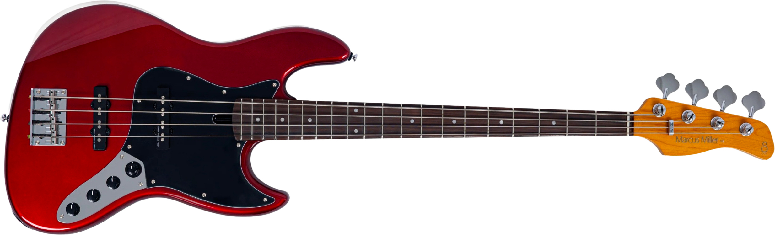 Sire Marcus Miller V3 New Gen 4st Active Rw - Candy Apple Red - Solid body elektrische bas - Main picture
