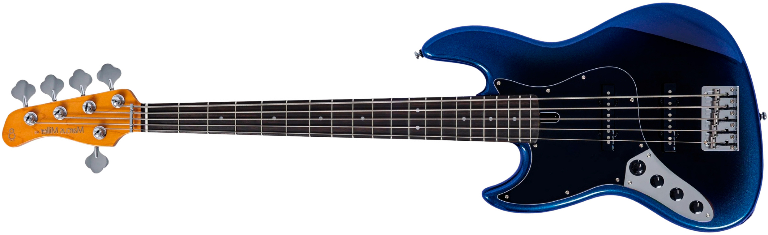 Sire Marcus Miller V3 New Gen 5st Lh 5c Gaucher Active Rw - Midnight Blueburst - Solid body elektrische bas - Main picture