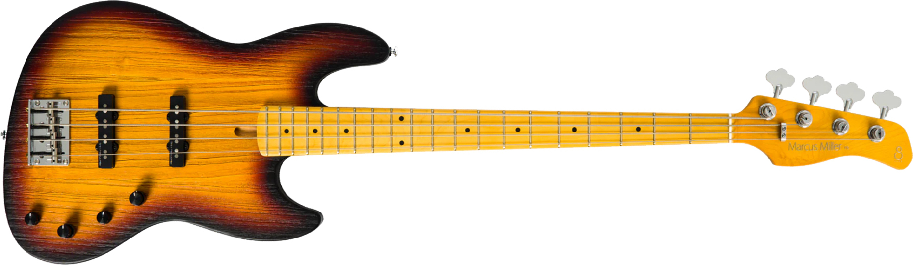 Sire Marcus Miller V6 4st Active Mn - 3 Tone Sunburst - Solid body elektrische bas - Main picture