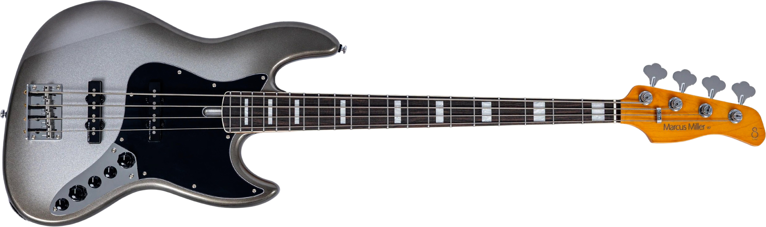 Sire Marcus Miller V7 Alder 2nd Gen 4st 4c Active Eb - Mercury - Solid body elektrische bas - Main picture