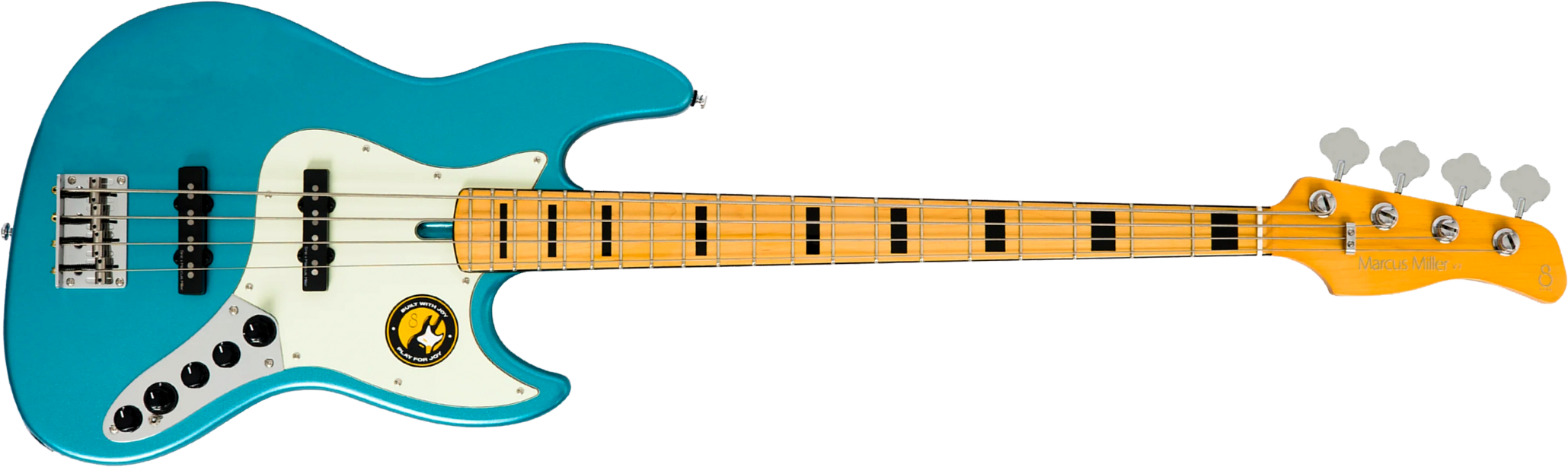 Sire Marcus Miller V7 Alder 2nd Gen 4st 4c Active Mn - Tide Pool - Solid body elektrische bas - Main picture