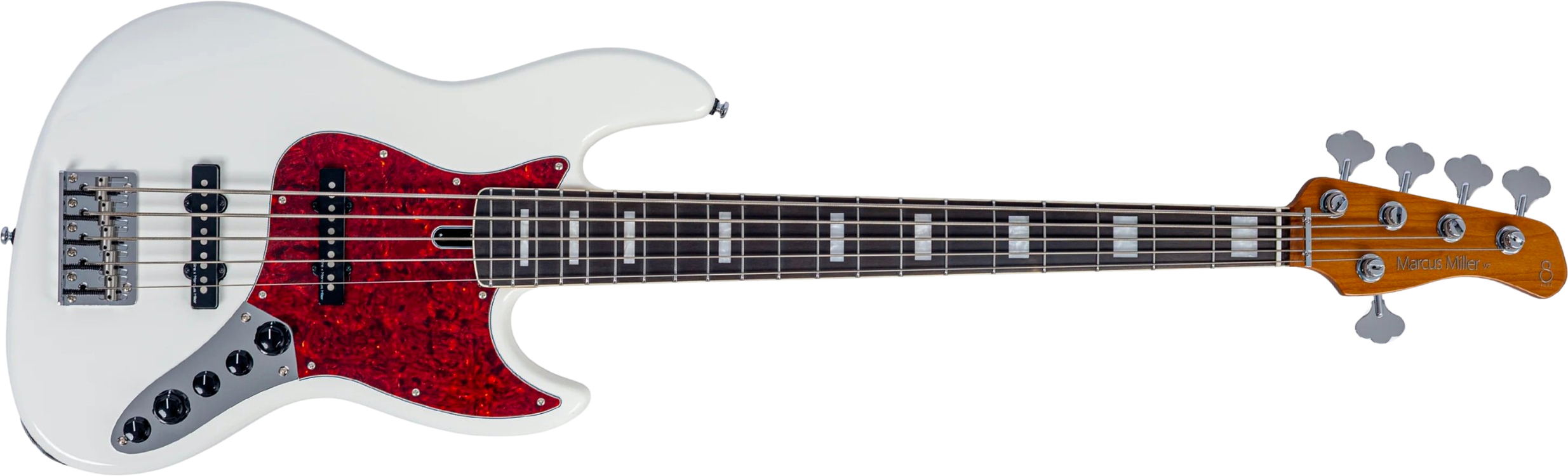 Sire Marcus Miller V7 Alder 2nd Gen 5st 5c Active Eb - Antique White - Solid body elektrische bas - Main picture