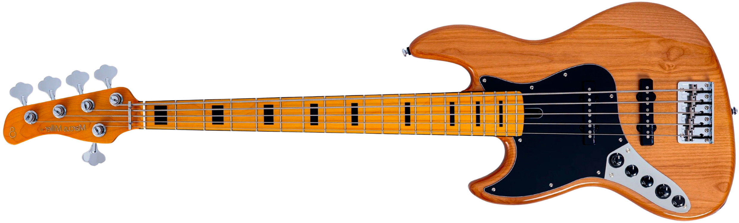 Sire Marcus Miller V7 Alder 2nd Gen 5st Lh 5c Active Mn - Natural - Solid body elektrische bas - Main picture