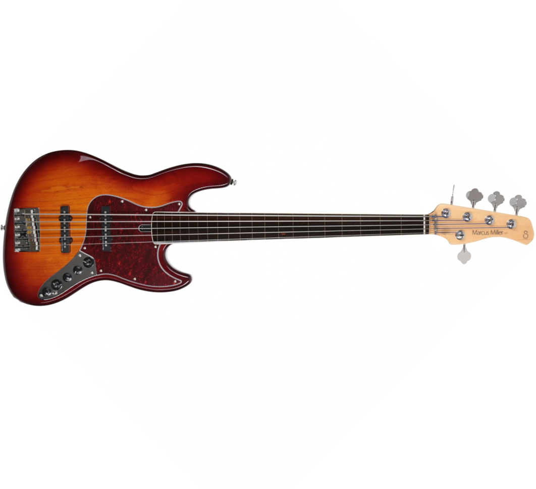 Sire Marcus Miller V7 Alder 5st Fretless 2nd Gen. 5c Eb Sans Housse - Tobacco Sunburst - Solid body elektrische bas - Main picture
