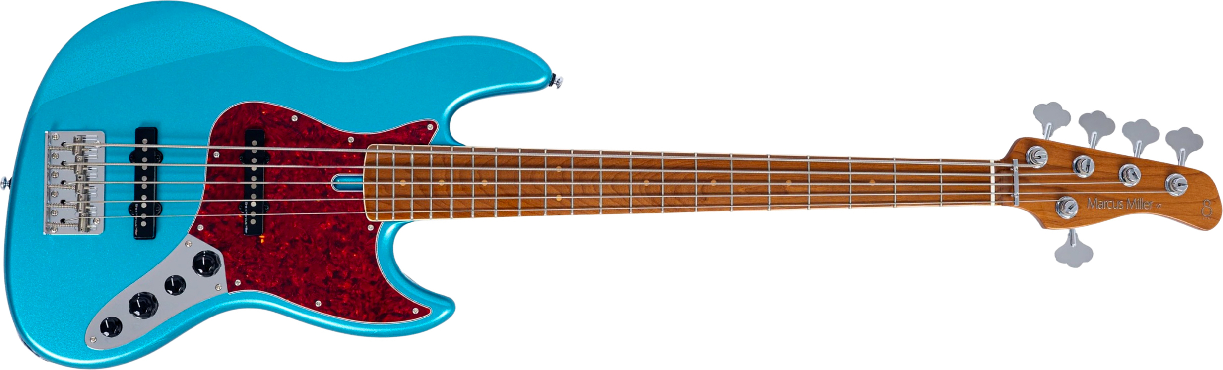 Sire Marcus Miller V7 Vintage New Gen 5st 5c Active Mn - Tide Pool - Solid body elektrische bas - Main picture