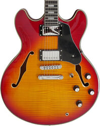 Semi hollow elektriche gitaar Sire Larry Carlton H7 - Cherry sunburst