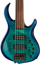 Solid body elektrische bas Sire Marcus Miller M5 Fretless 5ST 5-String - Transparent blue