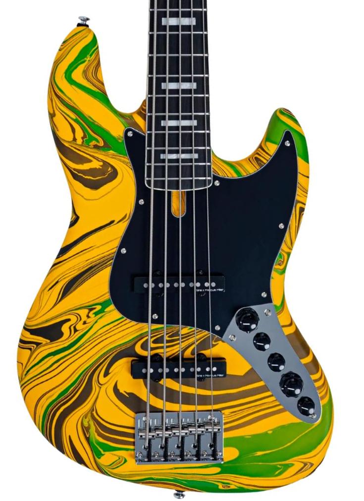 Marcus Miller V7 Alder New Gen 5ST (5-String) - yellow swirl