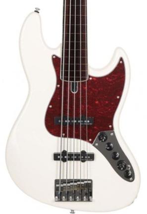 Solid body elektrische bas Sire Marcus Miller V7 Alder 5ST Fretless 5-String (2nd Gen) - Antique white