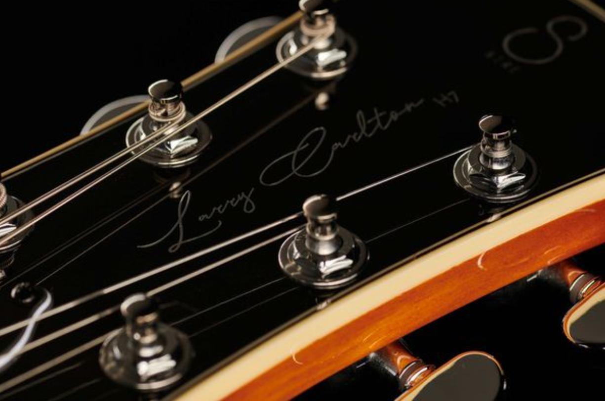 Sire Larry Carlton H7v Signature 2s P90 Ht Eb - Vintage Sunburst - Semi hollow elektriche gitaar - Variation 6