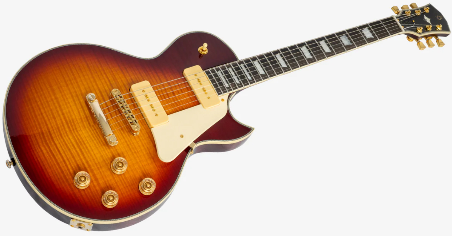 Sire Larry Carlton L7v New Gen 2s P90 Ht Eb - Tobacco Sunburst - Single cut gitaar - Variation 2
