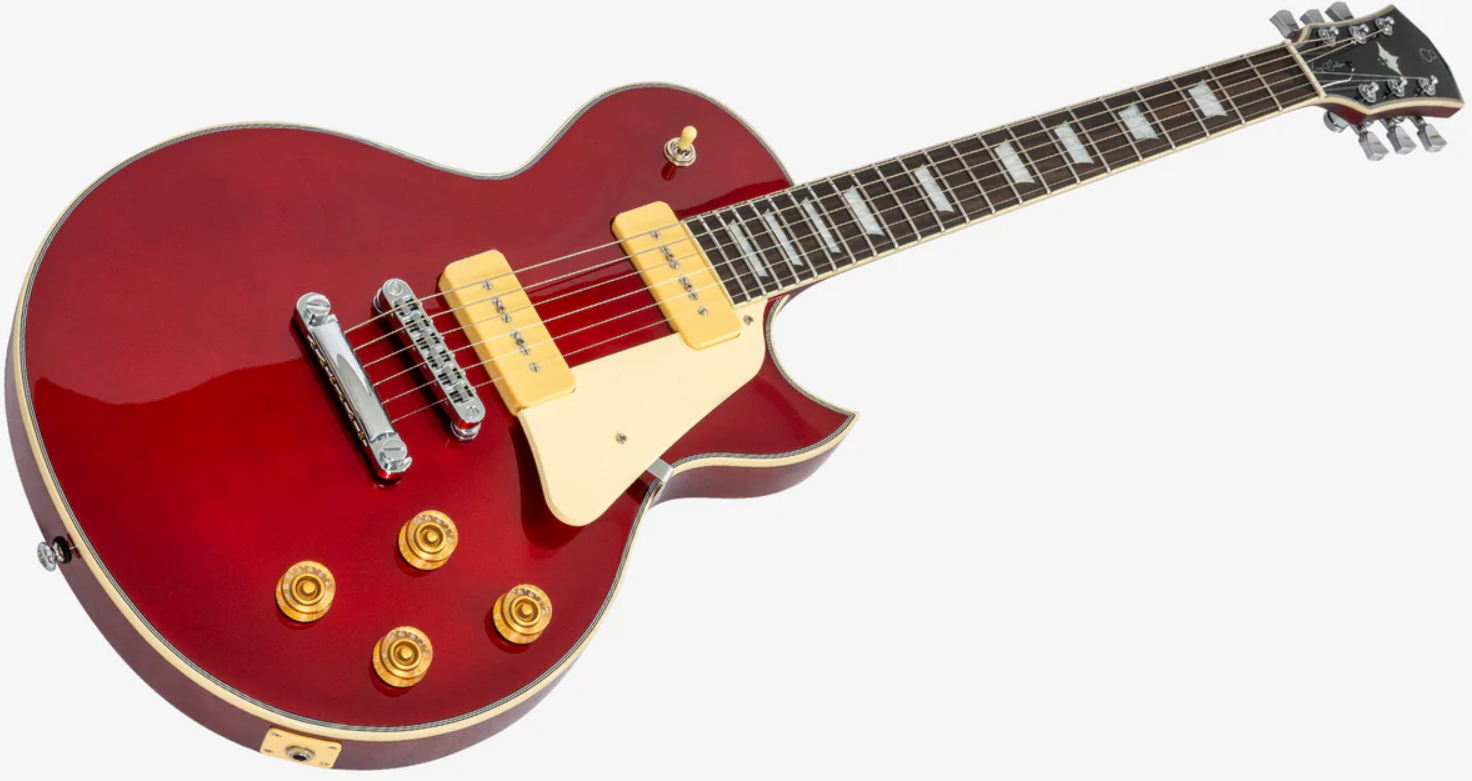 Sire Larry Carlton L7v New Gen 2s P90 Ht Eb - Candy Apple Red - Single cut gitaar - Variation 3