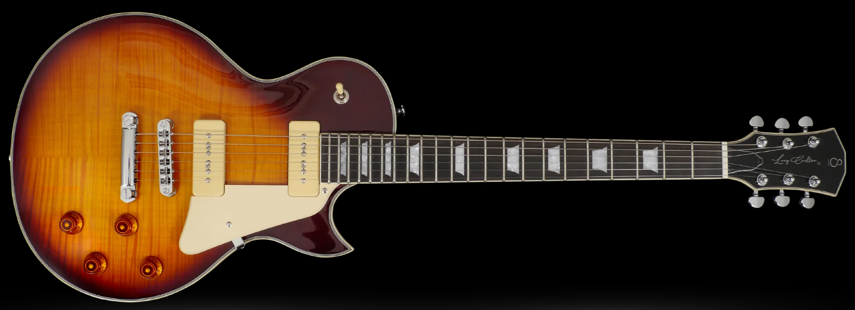 Sire Larry Carlton L7v Signature 2s P90 Ht Eb - Tobacco Sunburst - Enkel gesneden elektrische gitaar - Variation 1