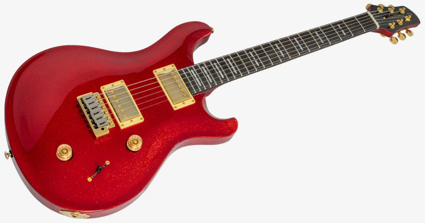 Sire Larry Carlton Q7 Lh Gaucher 2h Trem Eb - Red Sparkle - Double cut gitaar - Variation 2