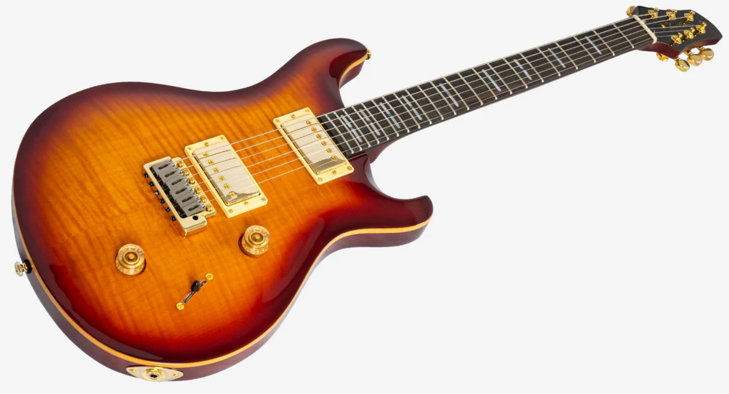 Sire Larry Carlton Q7 Lh Gaucher 2h Trem Eb - Tobacco Sunburst - Double cut gitaar - Variation 2
