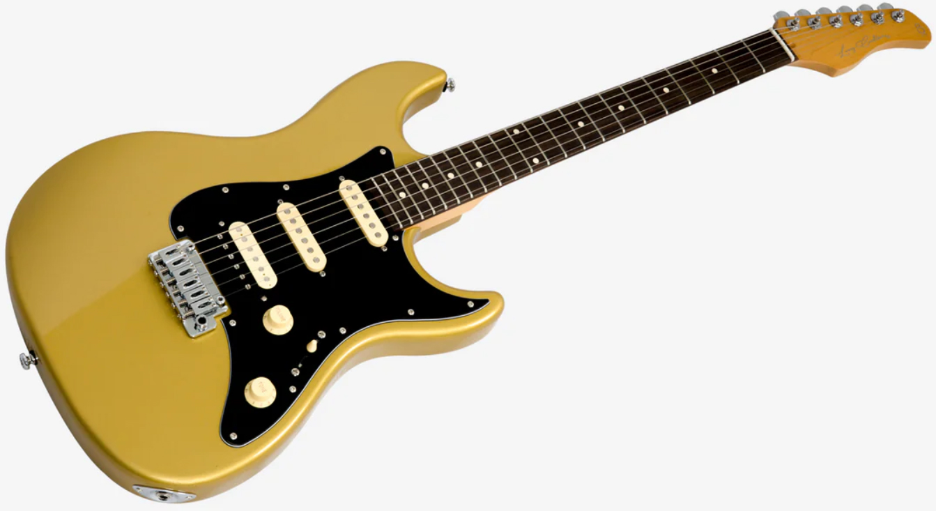 Sire Larry Carlton S3 Hss New Gen Trem Rw - Metallic Gold - Elektrische gitaar in Strat vorm - Variation 2