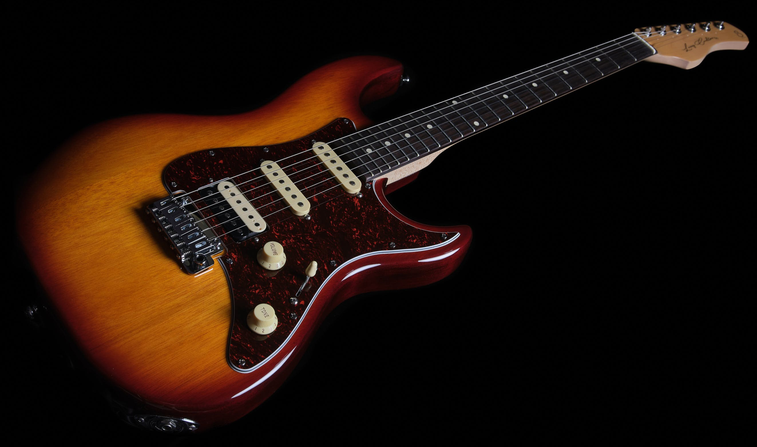 Sire Larry Carlton S3 Lh Signature Gaucher Hss Trem Rw - Tobacco Sunburst - Linkshandige elektrische gitaar - Variation 1