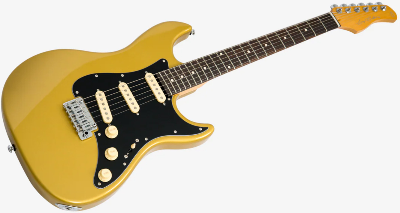 Sire Larry Carlton S3 New Gen 3s Trem Rw - Metallic Gold - Elektrische gitaar in Strat vorm - Variation 2