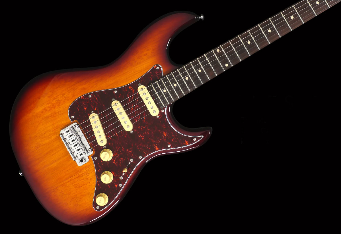 Sire Larry Carlton S3 Sss Lh Signature Gaucher 3s Trem Rw - Tobacco Sunburst - Elektrische gitaar in Str-vorm - Variation 1