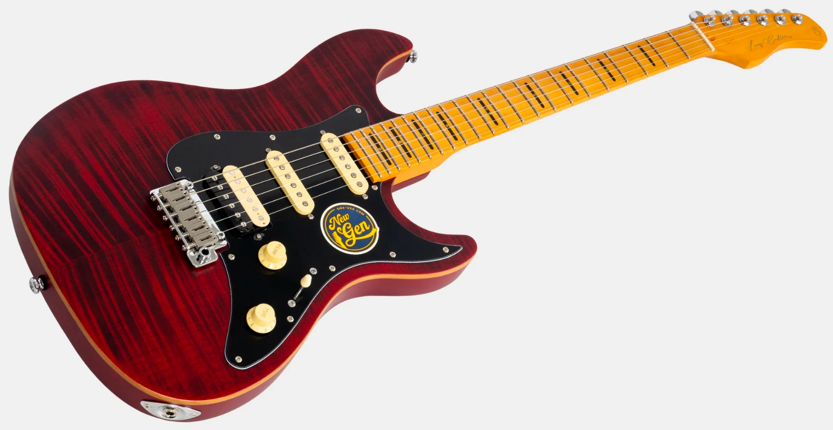 Sire Larry Carlton S7 Fm New Gen Hss Trem Mn - See Through Red - Elektrische gitaar in Strat vorm - Variation 2