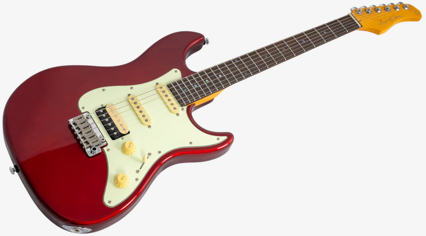 Sire Larry Carlton S7 Hss Lh Gaucher New Gen Trem Rw - Candy Apple Red - Elektrische gitaar in Strat vorm - Variation 2