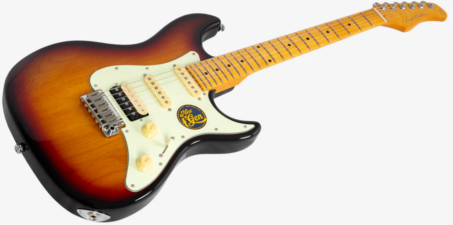 Sire Larry Carlton S7 Hss New Gen Trem Mn - 3 Tone Sunburst - Elektrische gitaar in Strat vorm - Variation 2