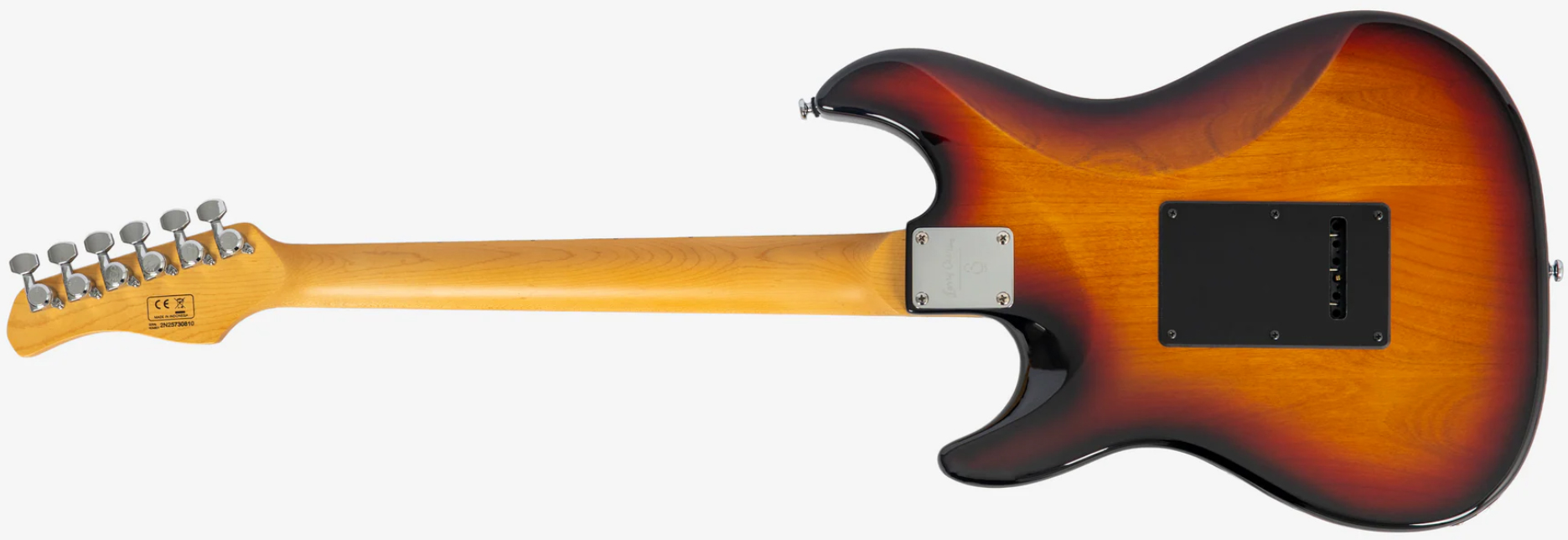 Sire Larry Carlton S7 Lh Gaucher New Gen 3s Trem Mn - 3 Tone Sunburst - Elektrische gitaar in Strat vorm - Variation 1