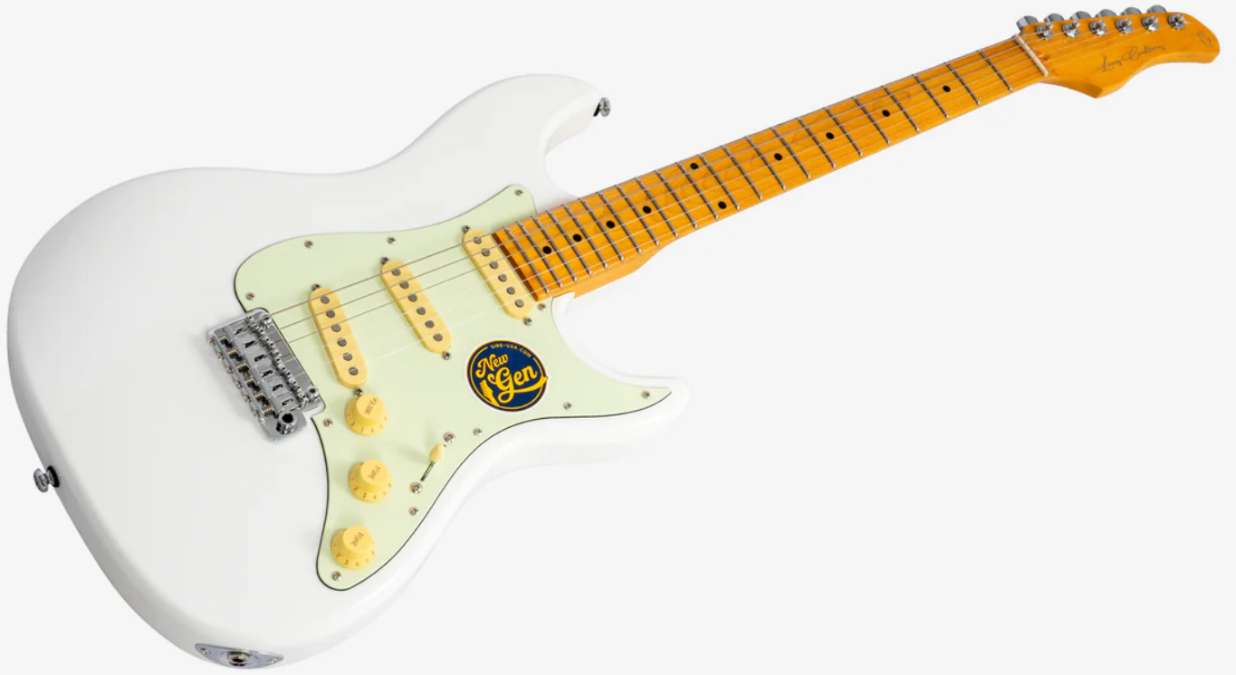 Sire Larry Carlton S7 Lh Gaucher New Gen 3s Trem Mn - White - Elektrische gitaar in Strat vorm - Variation 2