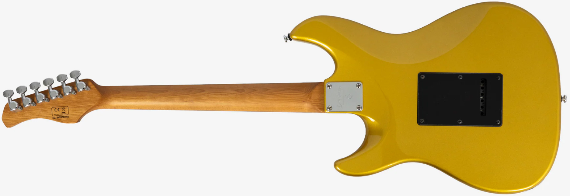 Sire Larry Carlton S7 Lh Gaucher New Gen 3s Trem Rw - Metallic Gold - Elektrische gitaar in Strat vorm - Variation 1