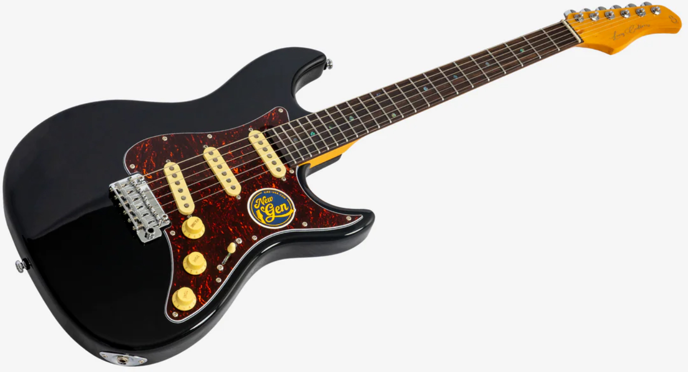 Sire Larry Carlton S7 Lh Gaucher New Gen 3s Trem Rw - Black - Elektrische gitaar in Strat vorm - Variation 2