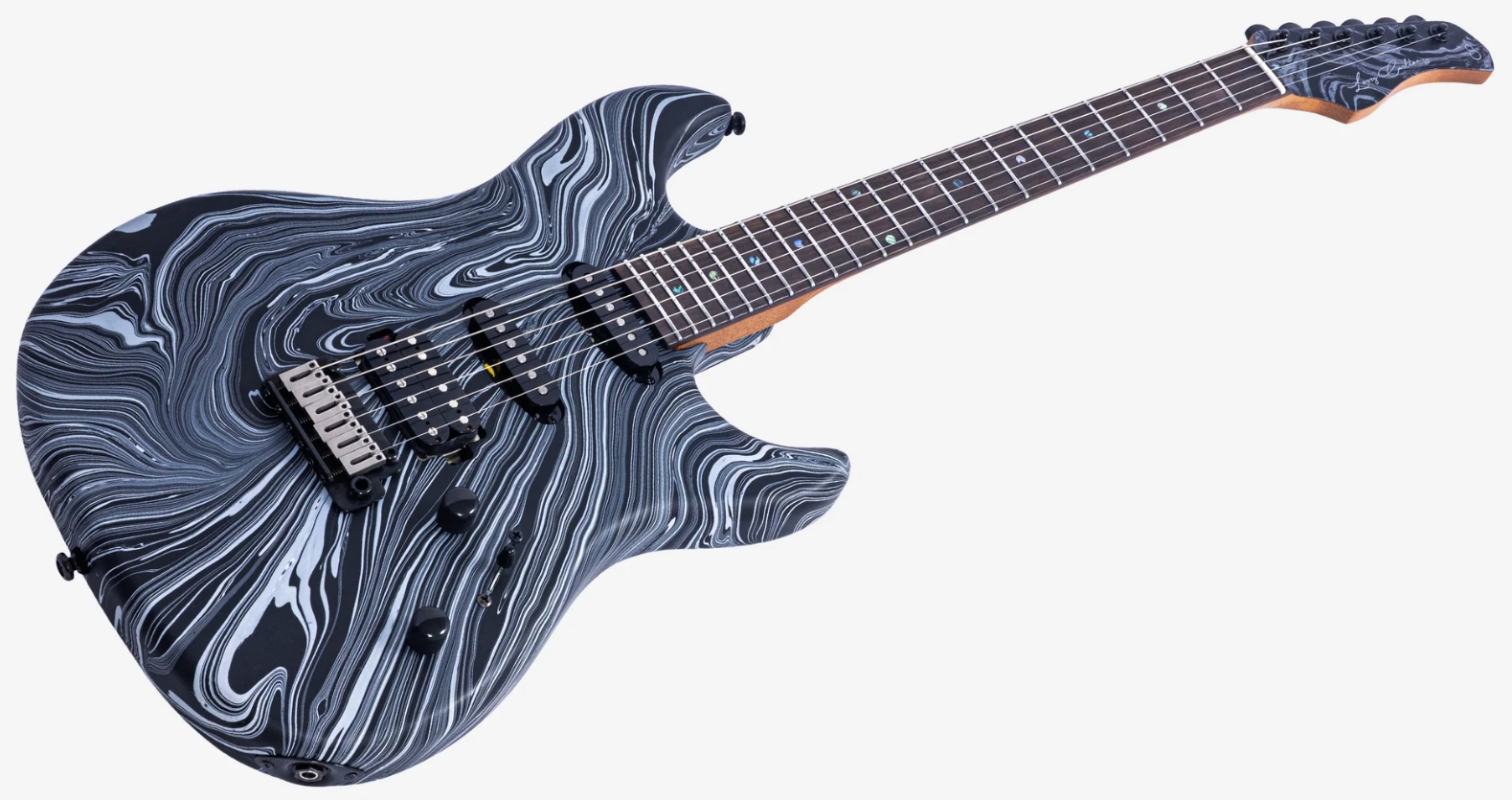 Sire Larry Carlton S7 Sw Hss Trem Rw - Black Swirl - Elektrische gitaar in Strat vorm - Variation 2