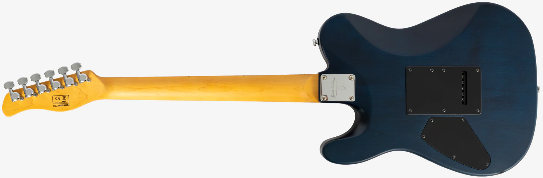 Sire Larry Carlton T7 Fm New Gen 2h Trem Mn - Transparent Blue - Televorm elektrische gitaar - Variation 1