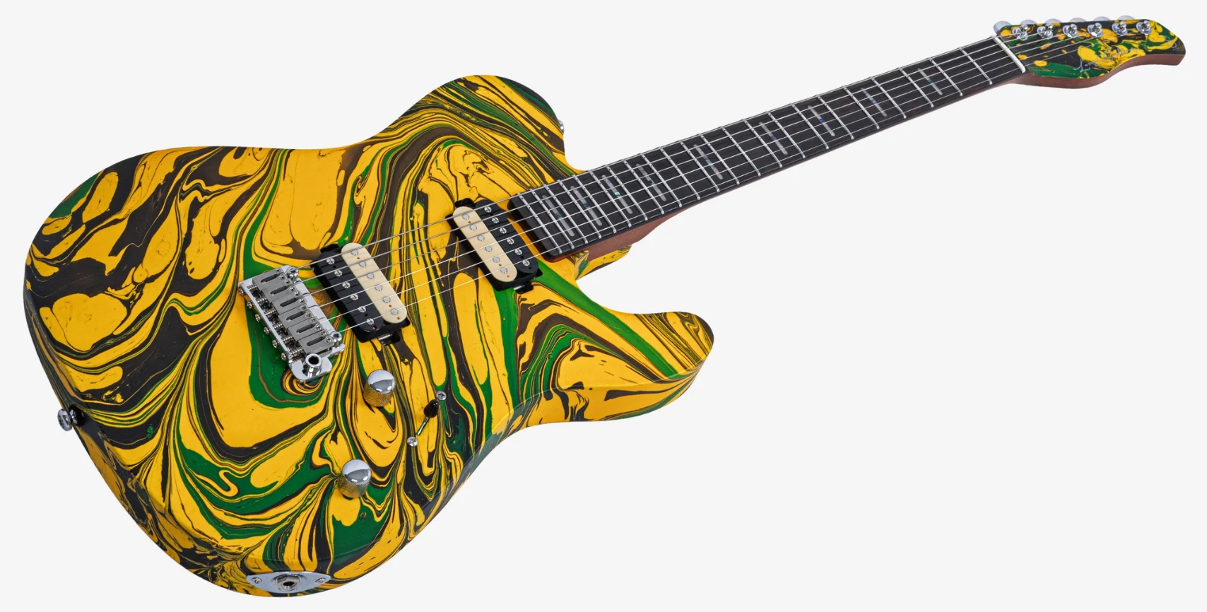 Sire Larry Carlton T7 Sw 2h Trem Rw - Yellow Swirl - Televorm elektrische gitaar - Variation 2
