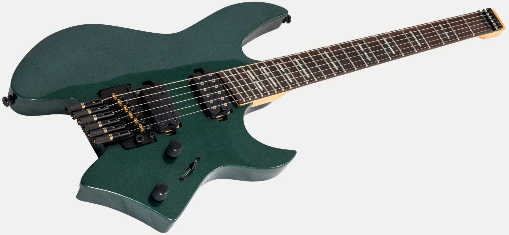 Sire Larry Carlton X6 Headless Multiscale 2h Trem Rw - Metallic Green - Multi-scale gitaar - Variation 2