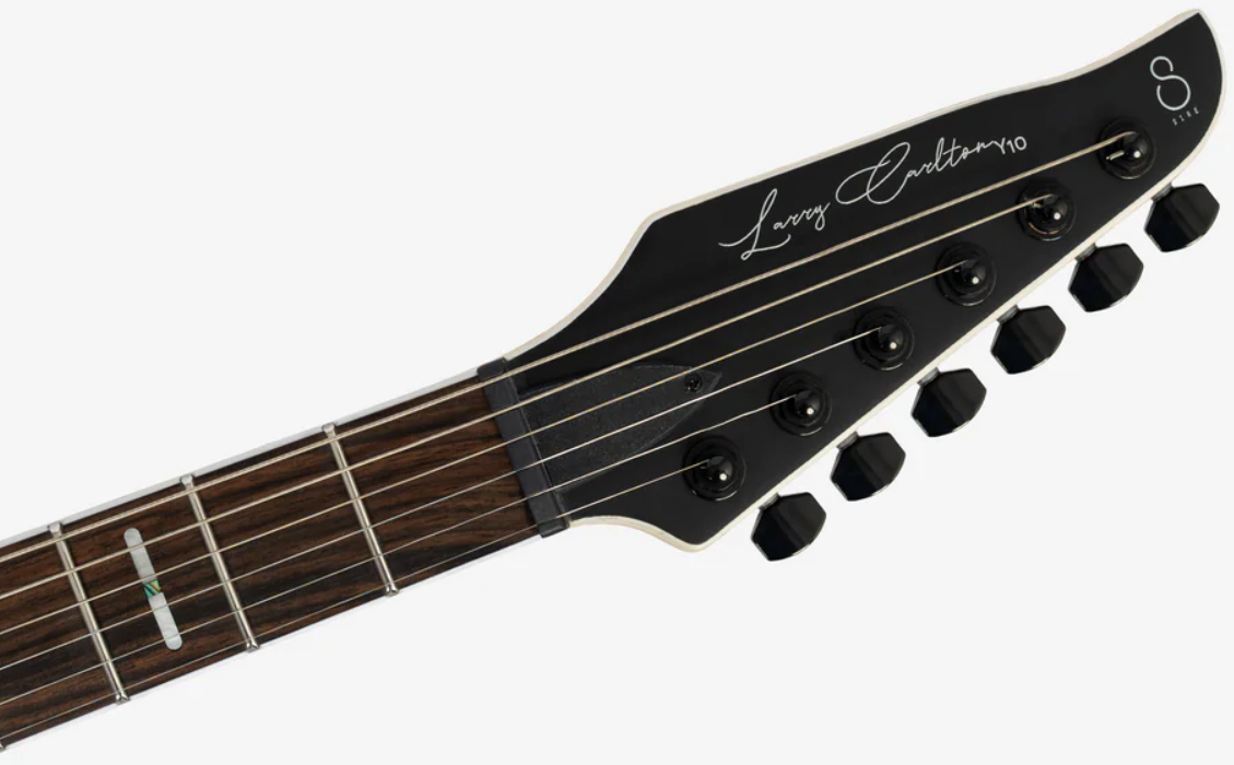 Sire Larry Carlton Y10 2h Fishman Fluence Trem Eb - Black Satin - Elektrische gitaar in Strat vorm - Variation 4