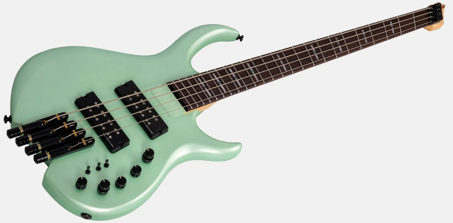 Sire Marcus Miller M6 Headless 4st Multiscale Active Rw - Surf Green Metallic - Solid body elektrische bas - Variation 2