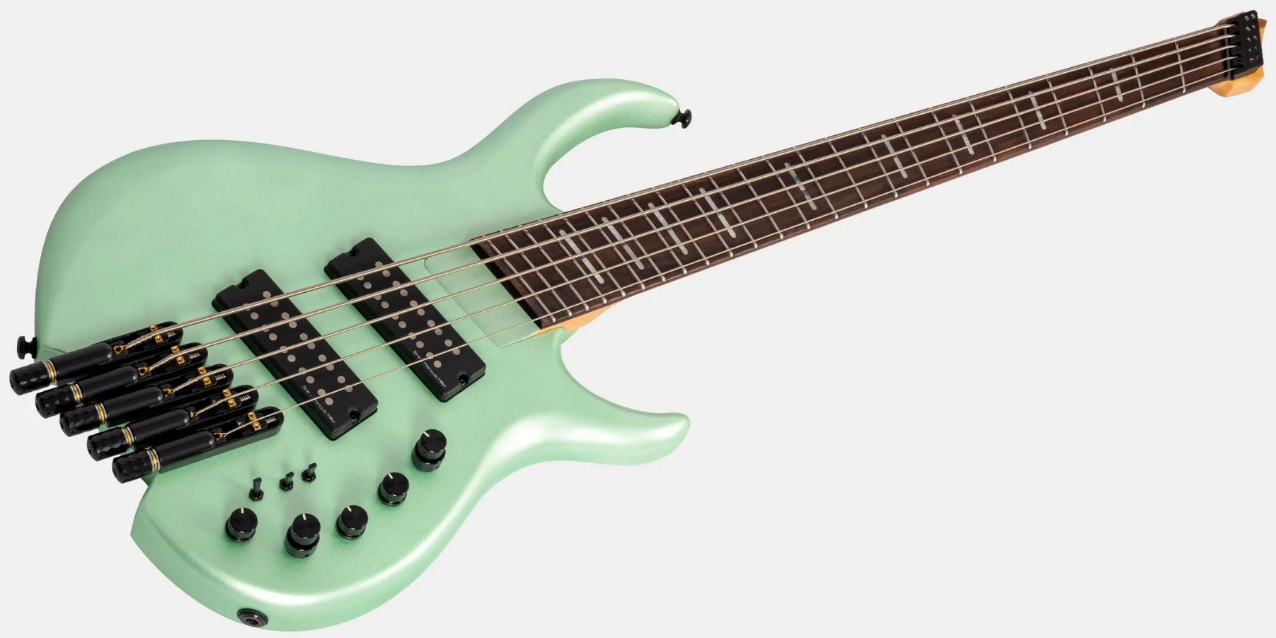 Sire Marcus Miller M6 Headless 5st Multiscale 5c Active Rw - Surf Green Metallic Satin - Solid body elektrische bas - Variation 2