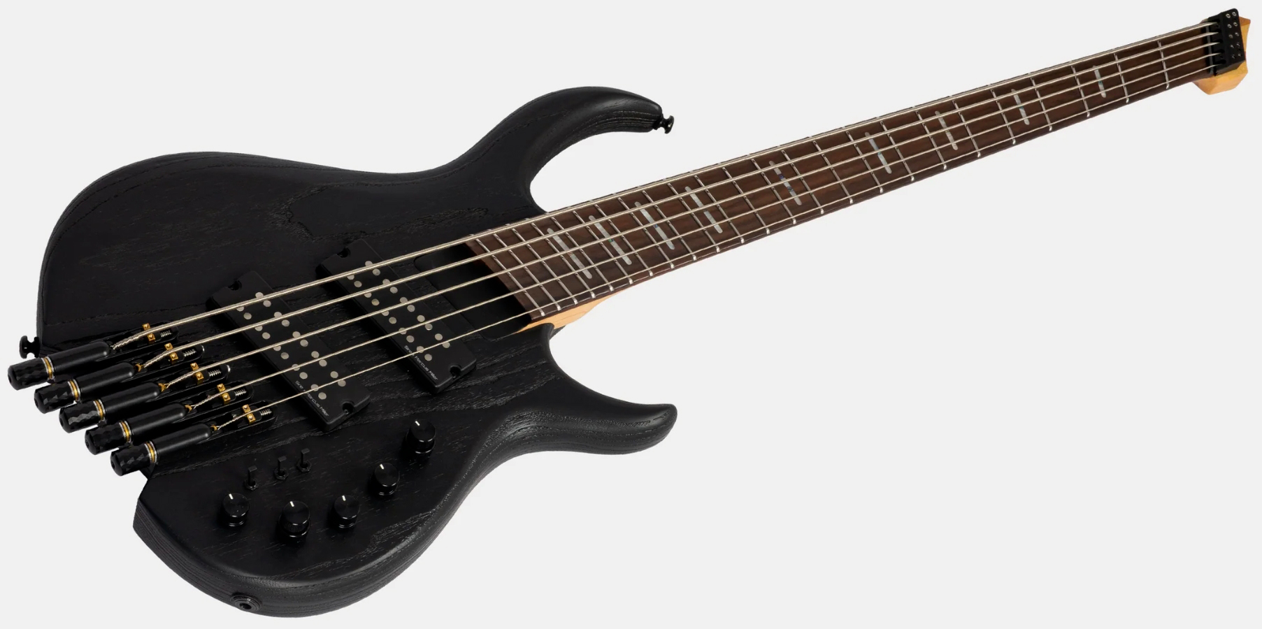 Sire Marcus Miller M6 Headless 5st Multiscale 5c Active Rw - Black - Solid body elektrische bas - Variation 2
