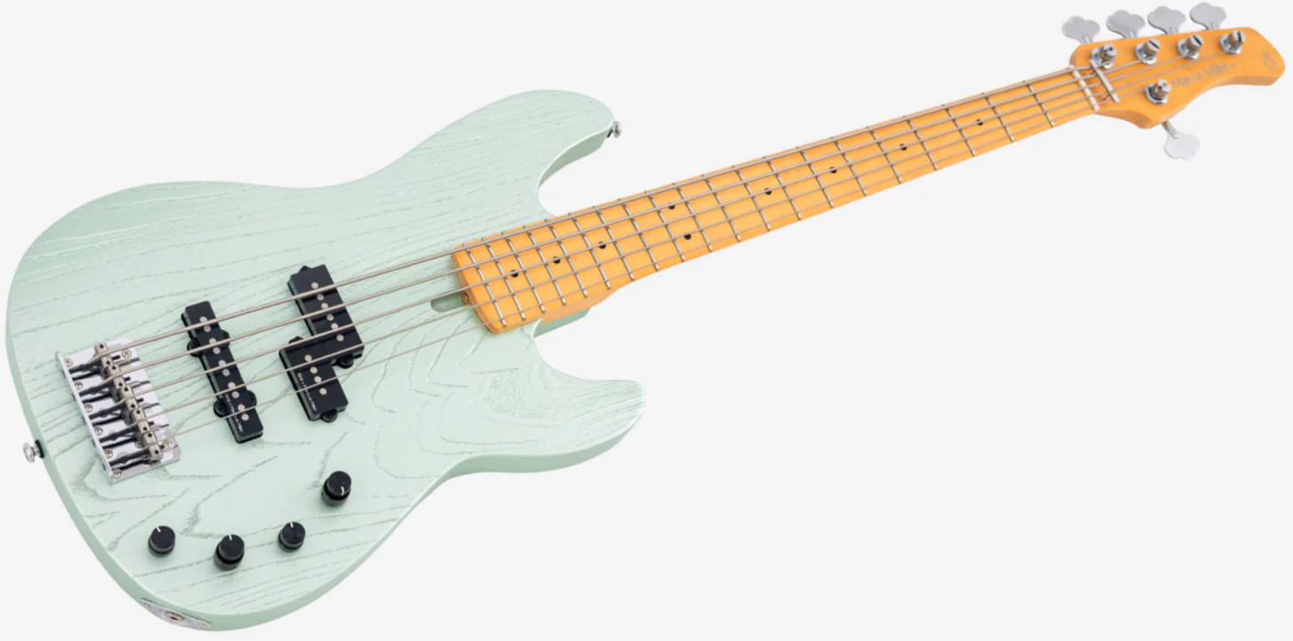 Sire Marcus Miller P6 5st 5c Active Mn - Surf Green Metallic - Solid body elektrische bas - Variation 2