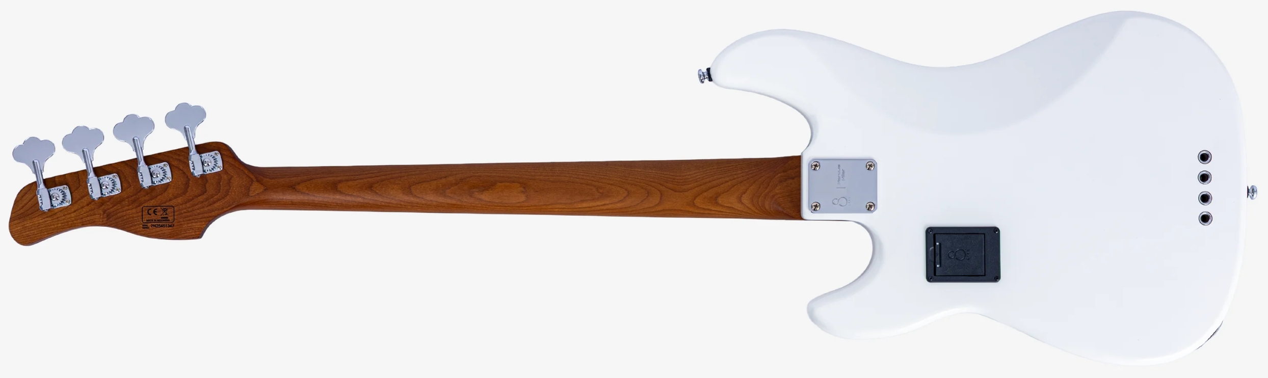Sire Marcus Miller P7 New Gen 4st Fretless Active Eb - Antique White - Solid body elektrische bas - Variation 1