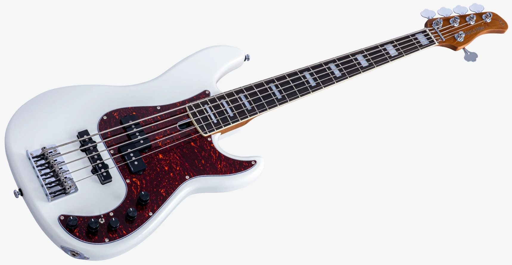 Sire Marcus Miller P7 New Gen 5st 5c Active Eb - Antique White - Solid body elektrische bas - Variation 2